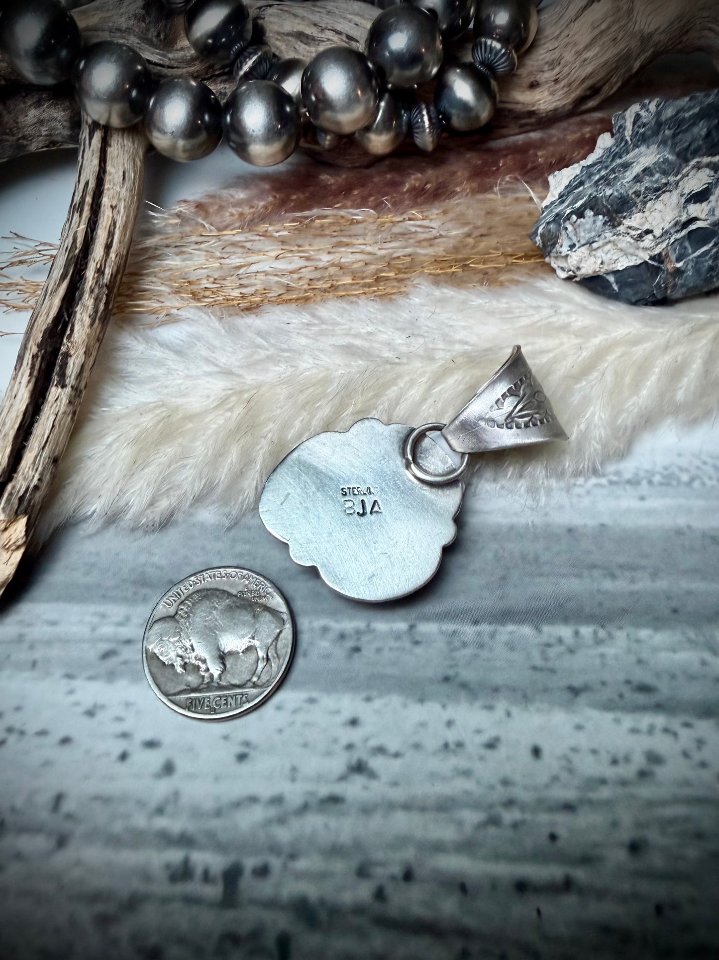 Three Stone Golden Hills Pendant