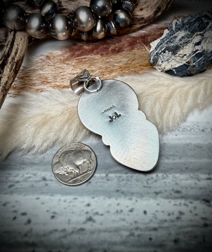 White Buffalo and Golden Hills Pendant