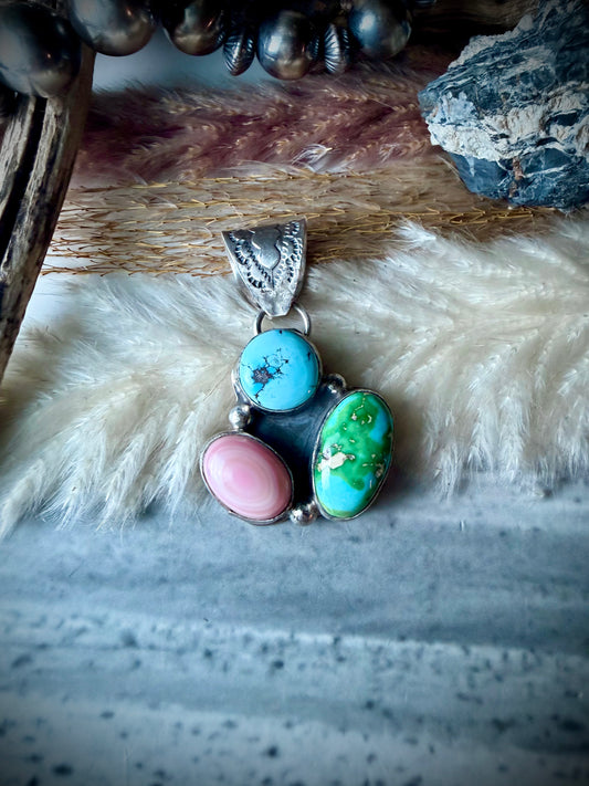 Golden Hills, Pink Conch, and Sonoran Pendant