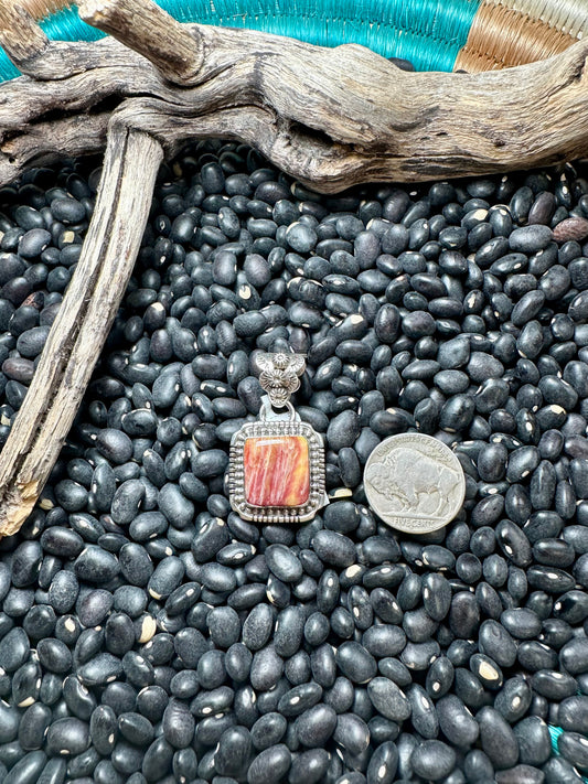 Purple Spiny Square Pendant