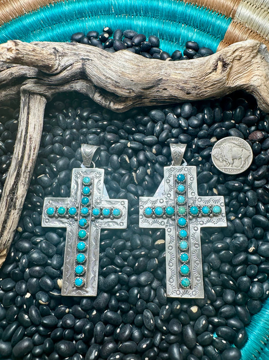 Stamped Cross Pendants