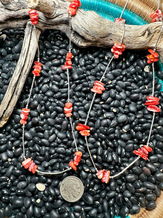 Red/Orange Spiny Necklace