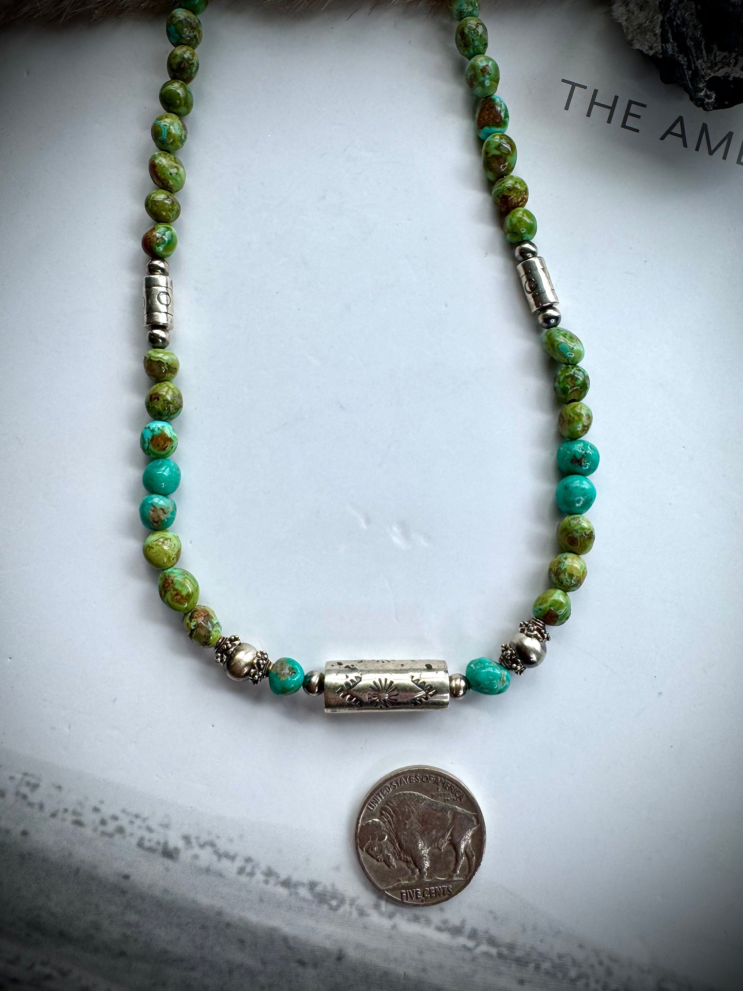 22" Sonoran Gold and Barrel Bead Necklace