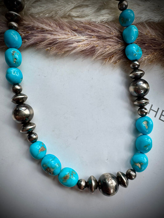 14" Sonoran Rose & Sterling Pearl Necklace