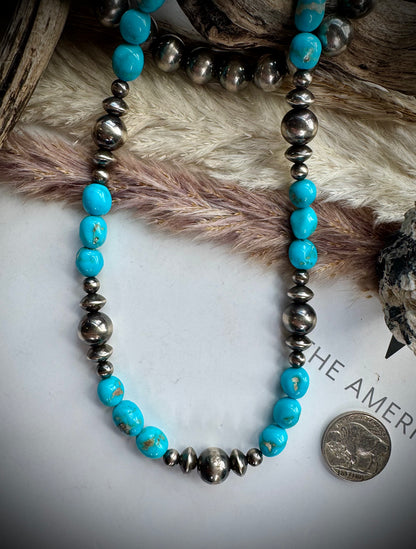 14" Sonoran Rose & Sterling Pearl Necklace