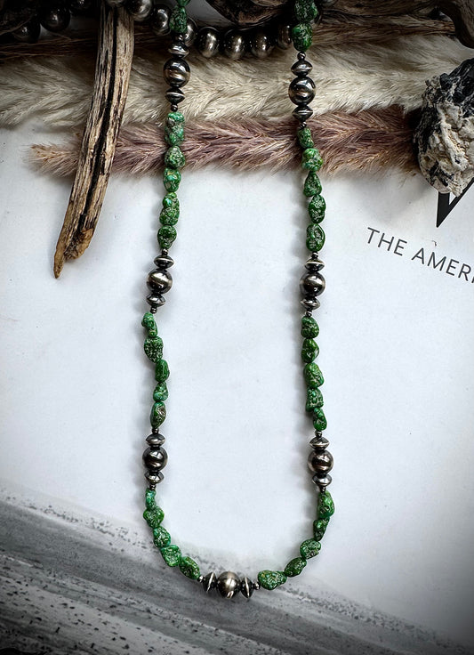 23" Sonoran Gold & Sterling PearlNecklace