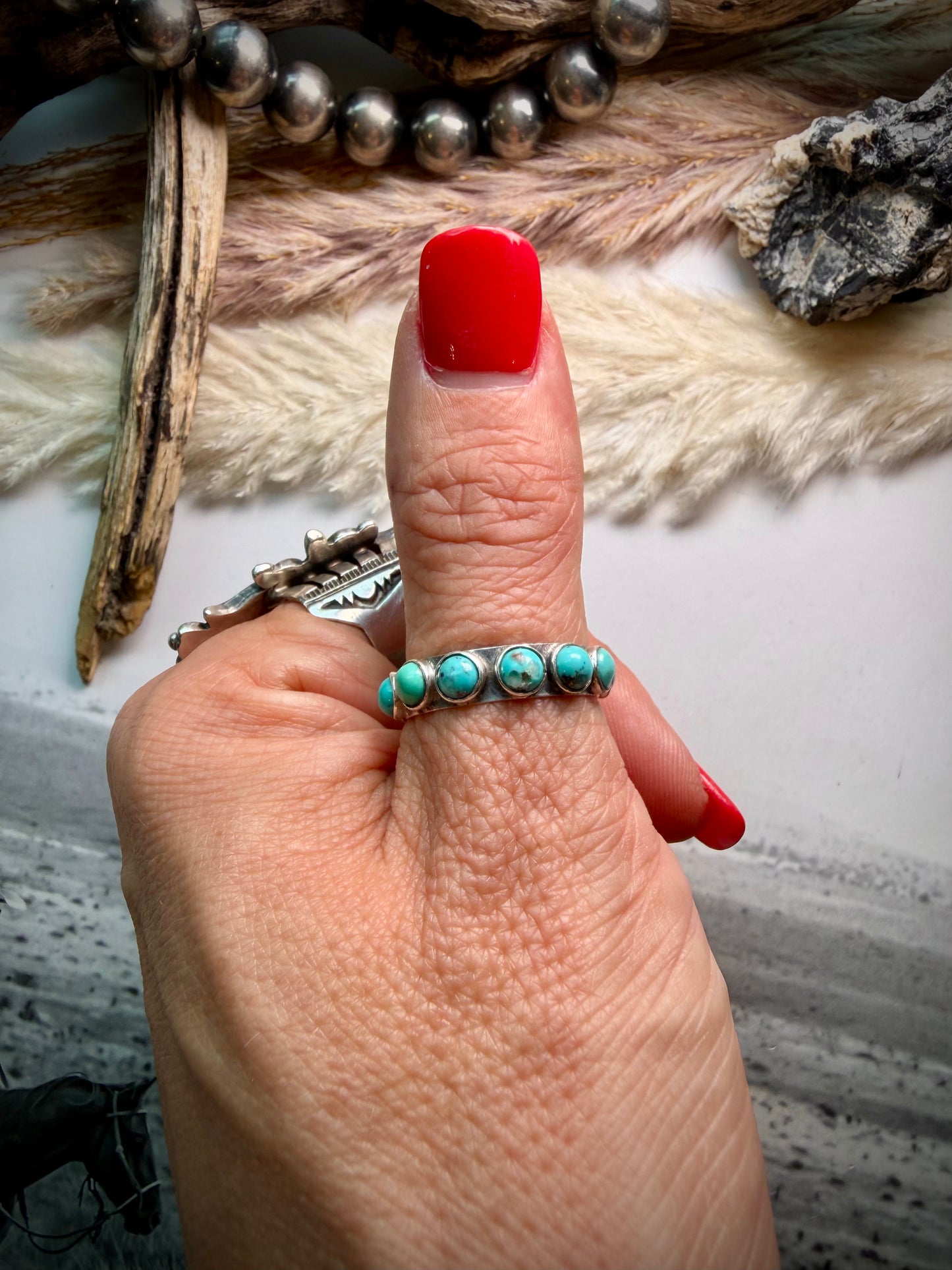 Infinity Turquoise Ring