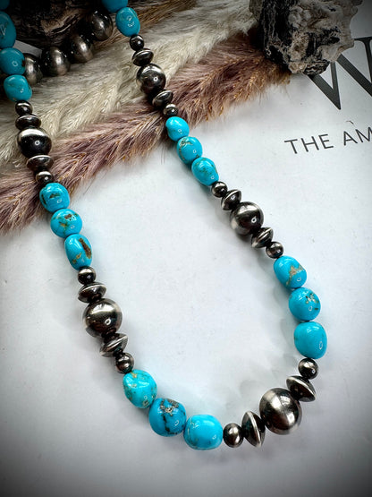 14 1/2" Sonoran Rose & Sterling Pearls Necklace