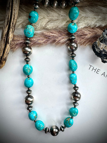 18" Sonoran Rose & Sterling PearlNecklace