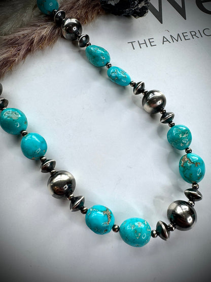 18" Sonoran Rose & Sterling PearlNecklace