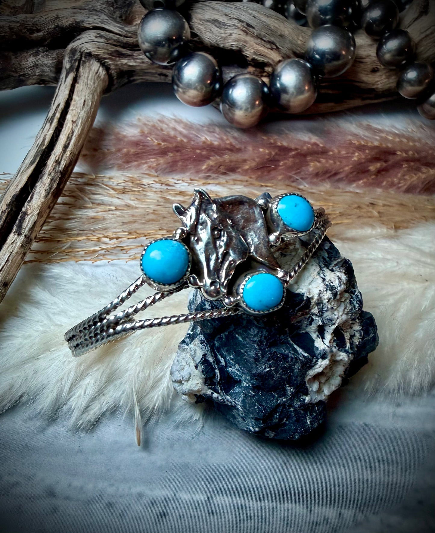 Gregg Yazzie Horse Cuff