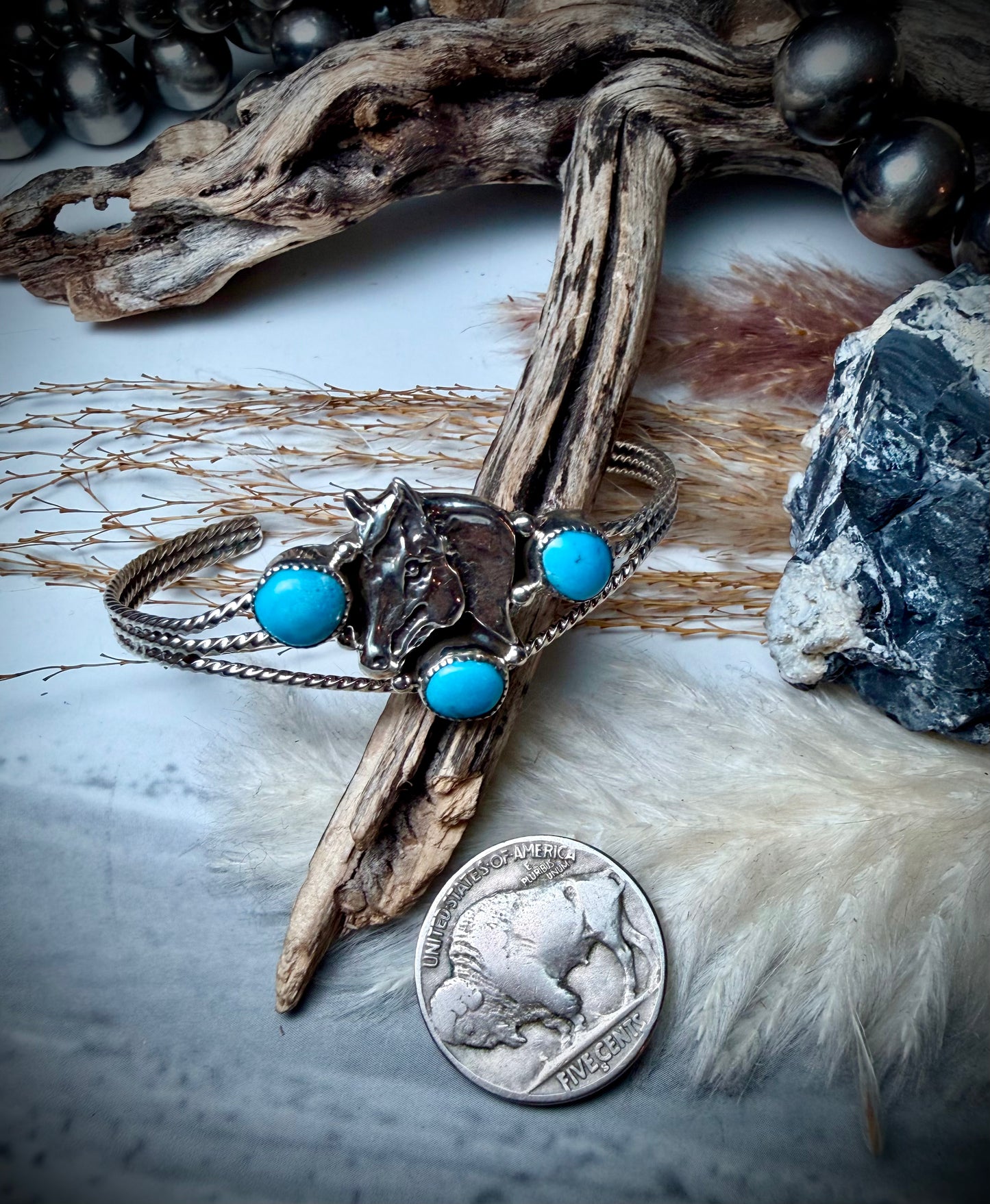 Gregg Yazzie Horse Cuff