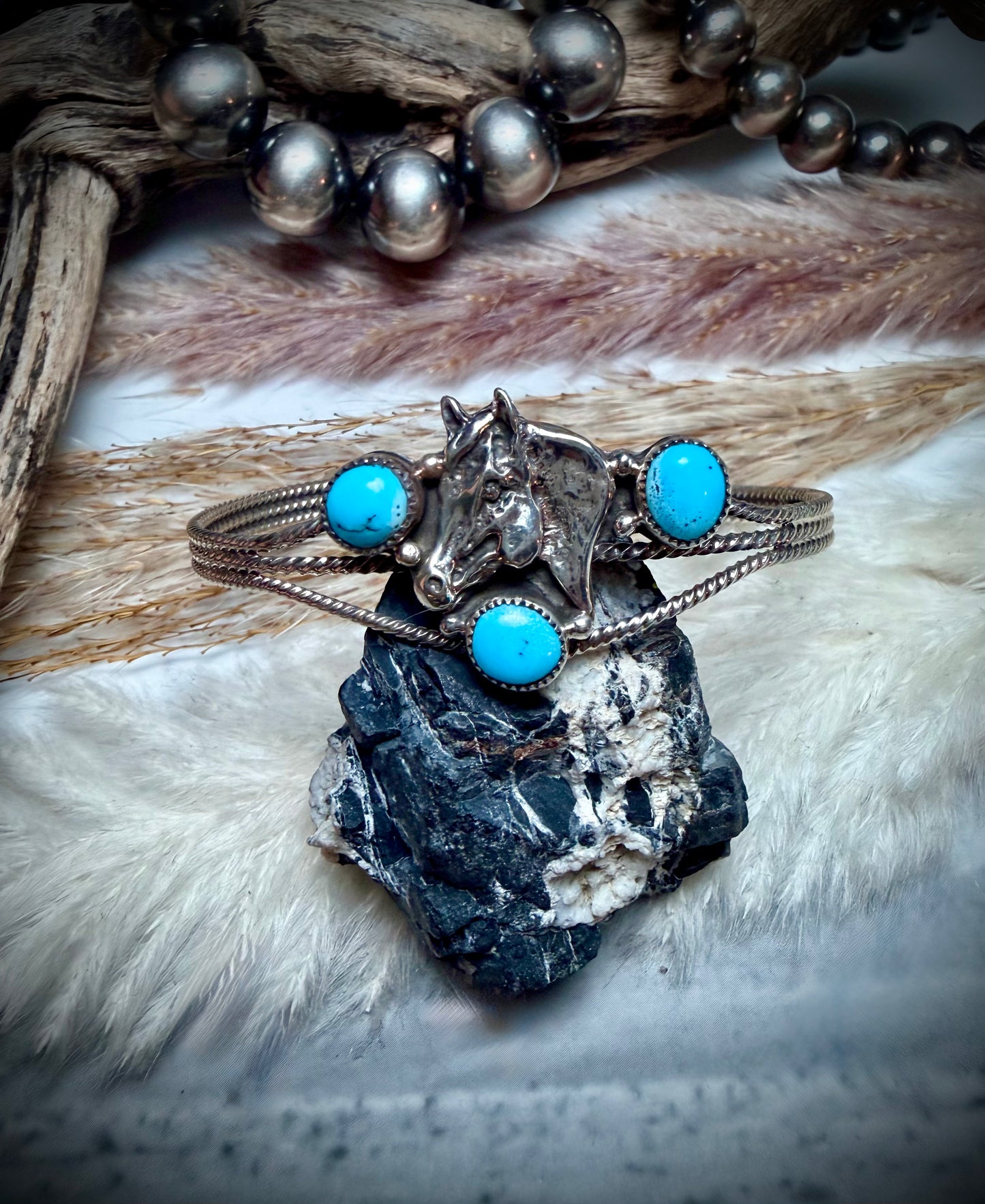 Gregg Yazzie Horse Cuff