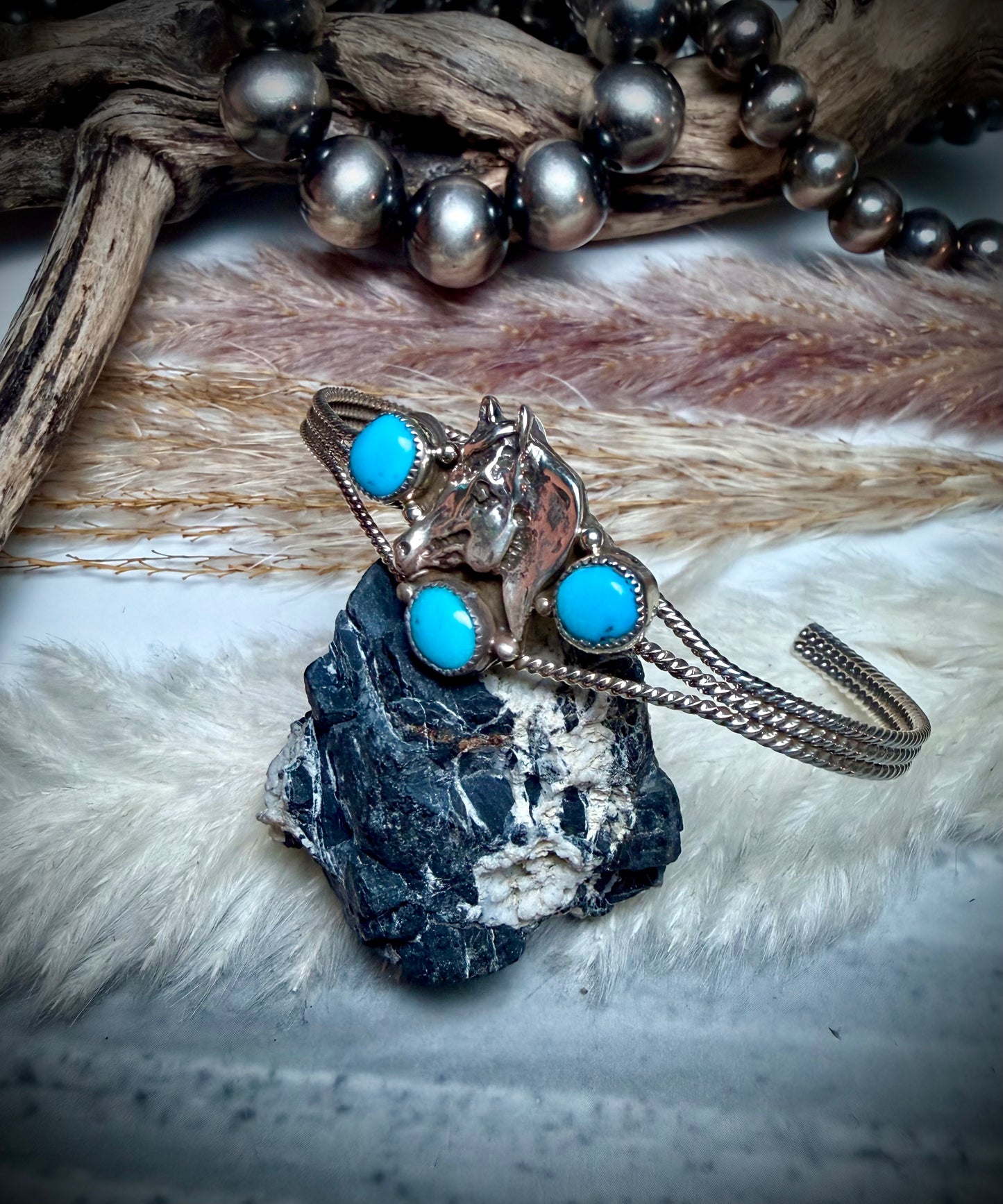 Gregg Yazzie Horse Cuff