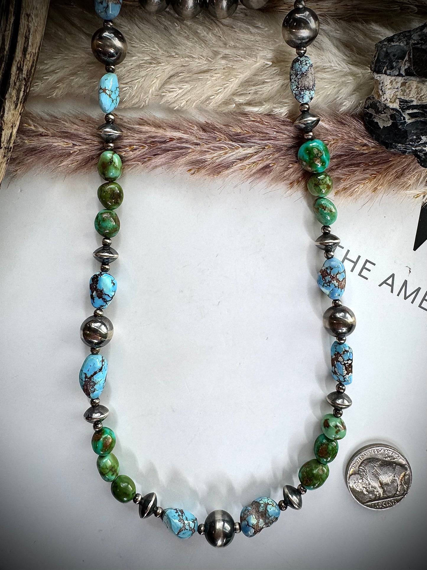 19" Sonoran Gold and Golden Hills Pearl, and Saucer Necklace