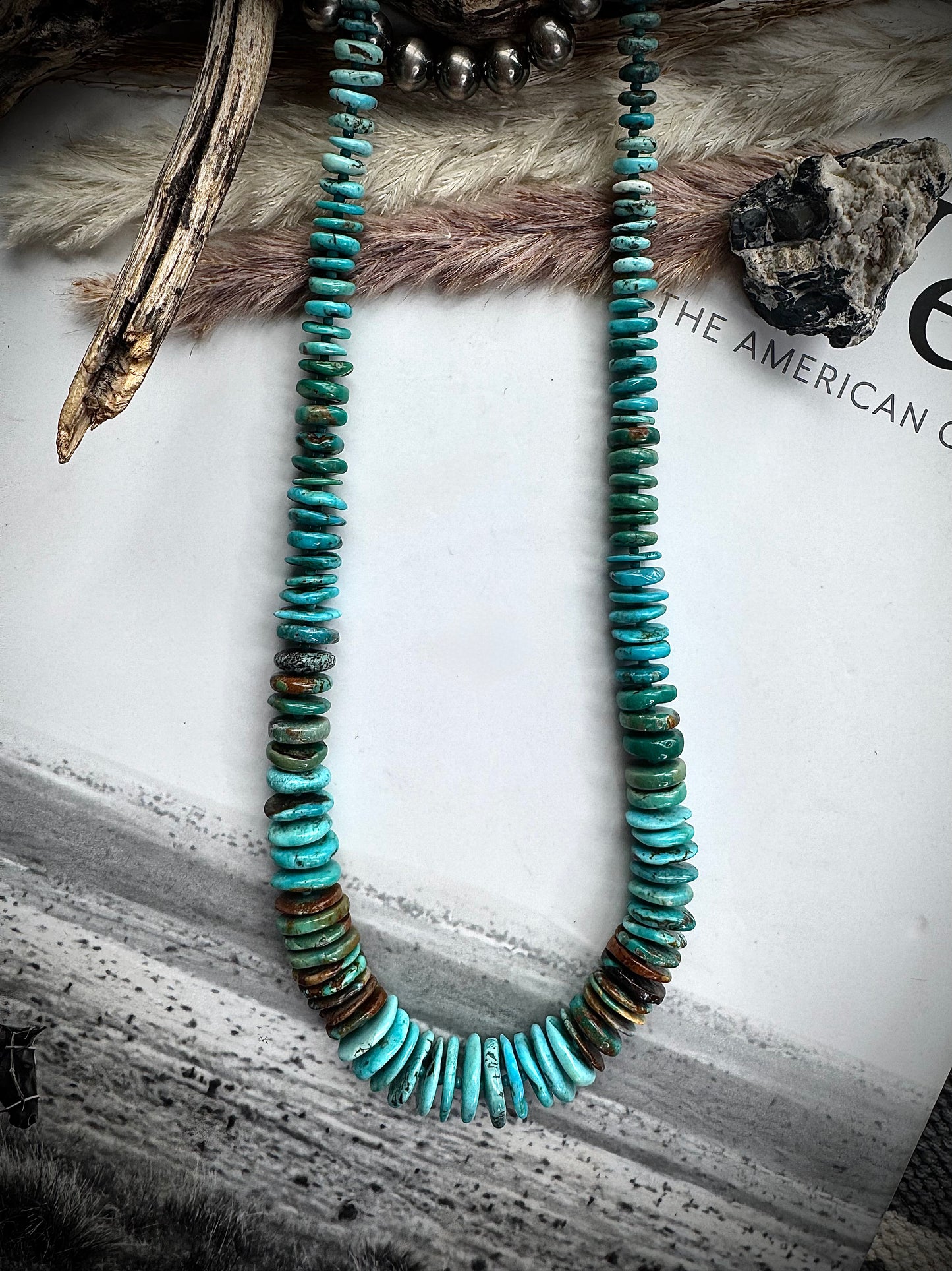 24" Graduated Turquoise Necklace