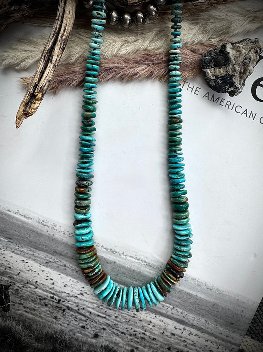 24" Graduated Turquoise Necklace