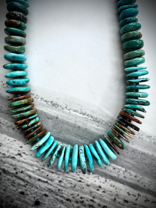 24" Graduated Turquoise Necklace