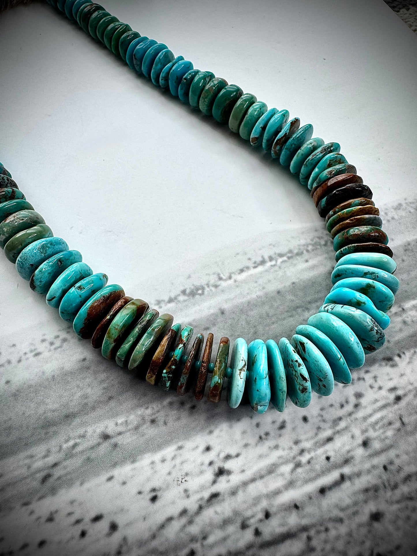 24" Graduated Turquoise Necklace