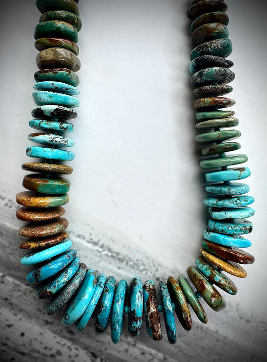 24" Graduated Turquoise Necklace