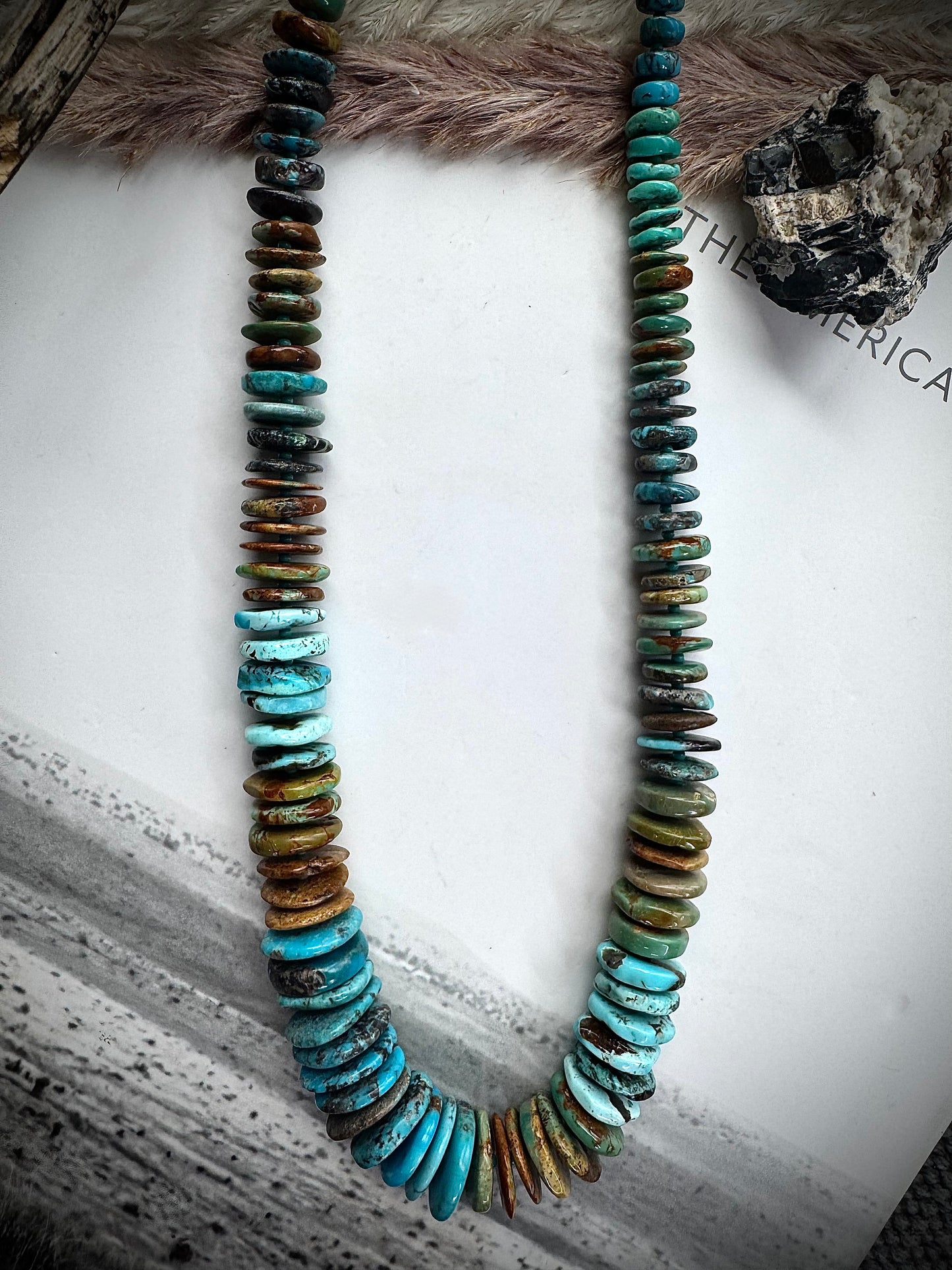 24" Graduated Turquoise Necklace