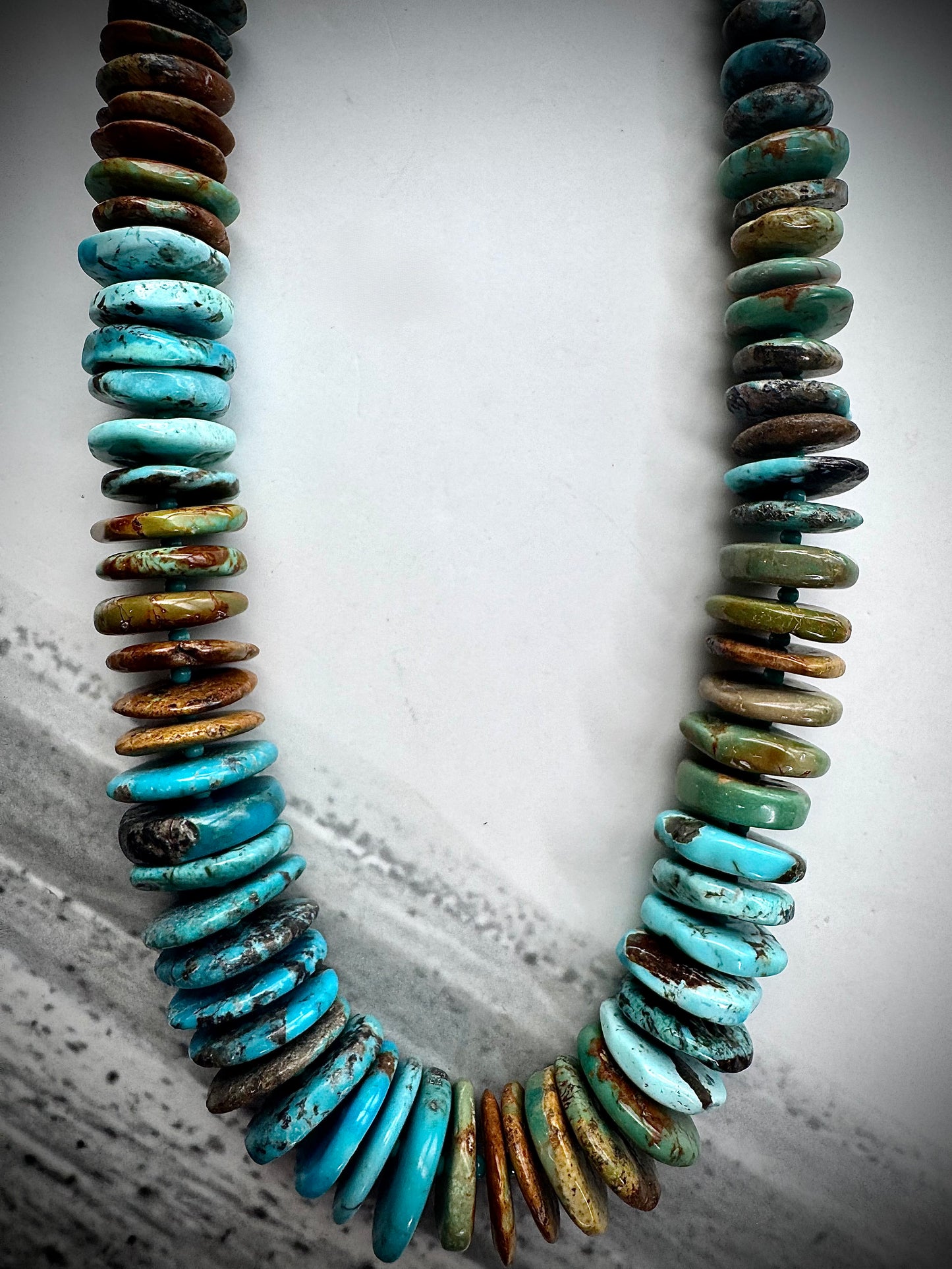 24" Graduated Turquoise Necklace
