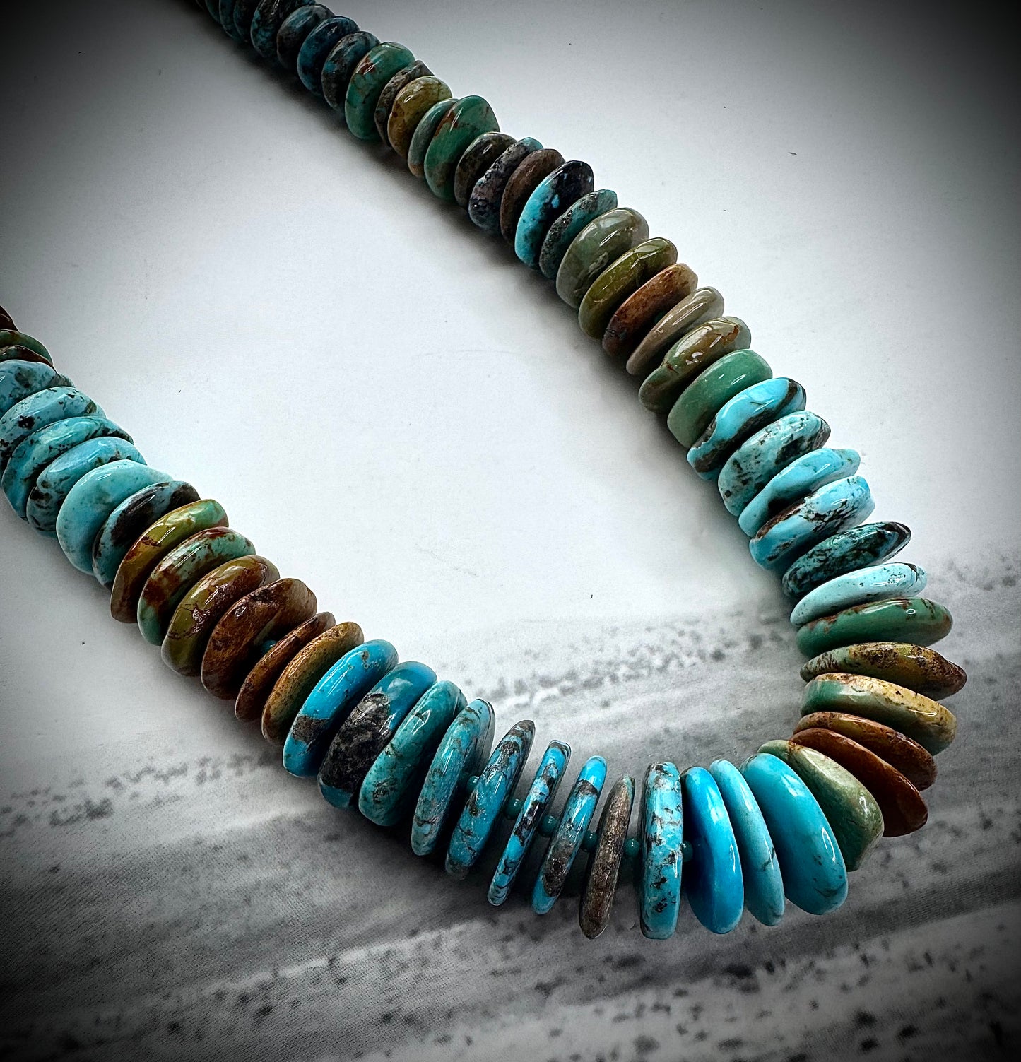 24" Graduated Turquoise Necklace