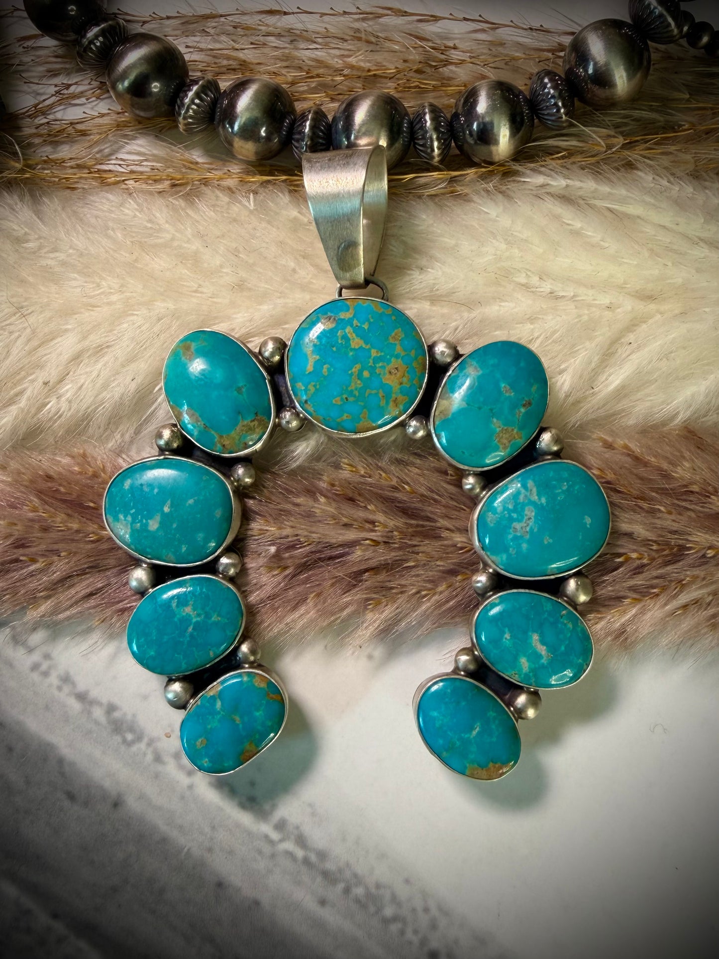Kathleen Livingston Sonoran Gem Turquoise Naja Pendant