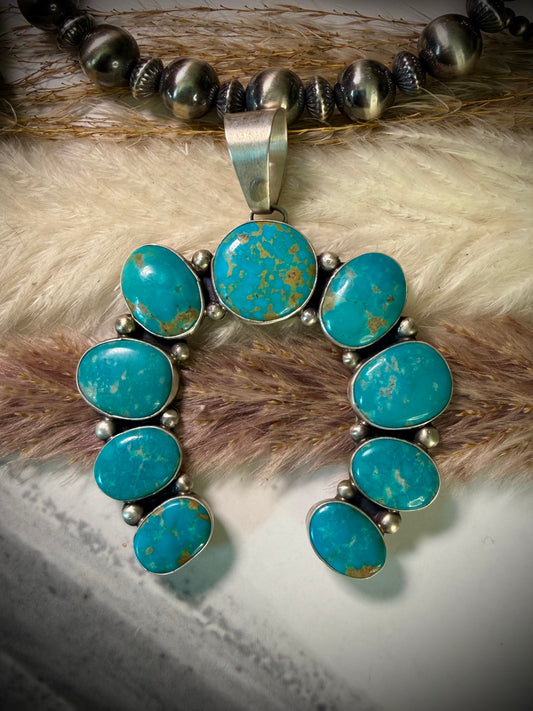 Kathleen Livingston Sonoran Gem Turquoise Naja Pendant