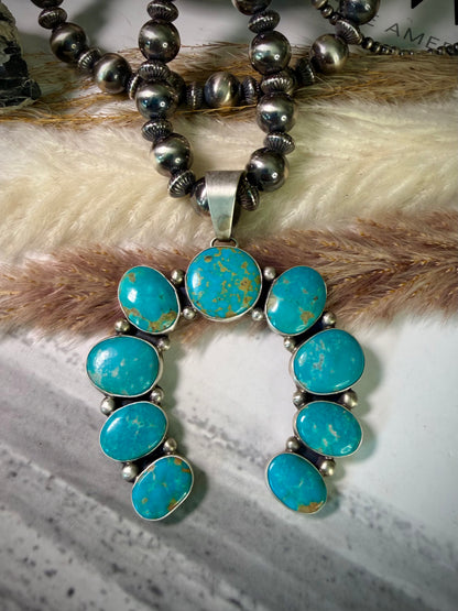 Kathleen Livingston Sonoran Gem Turquoise Naja Pendant