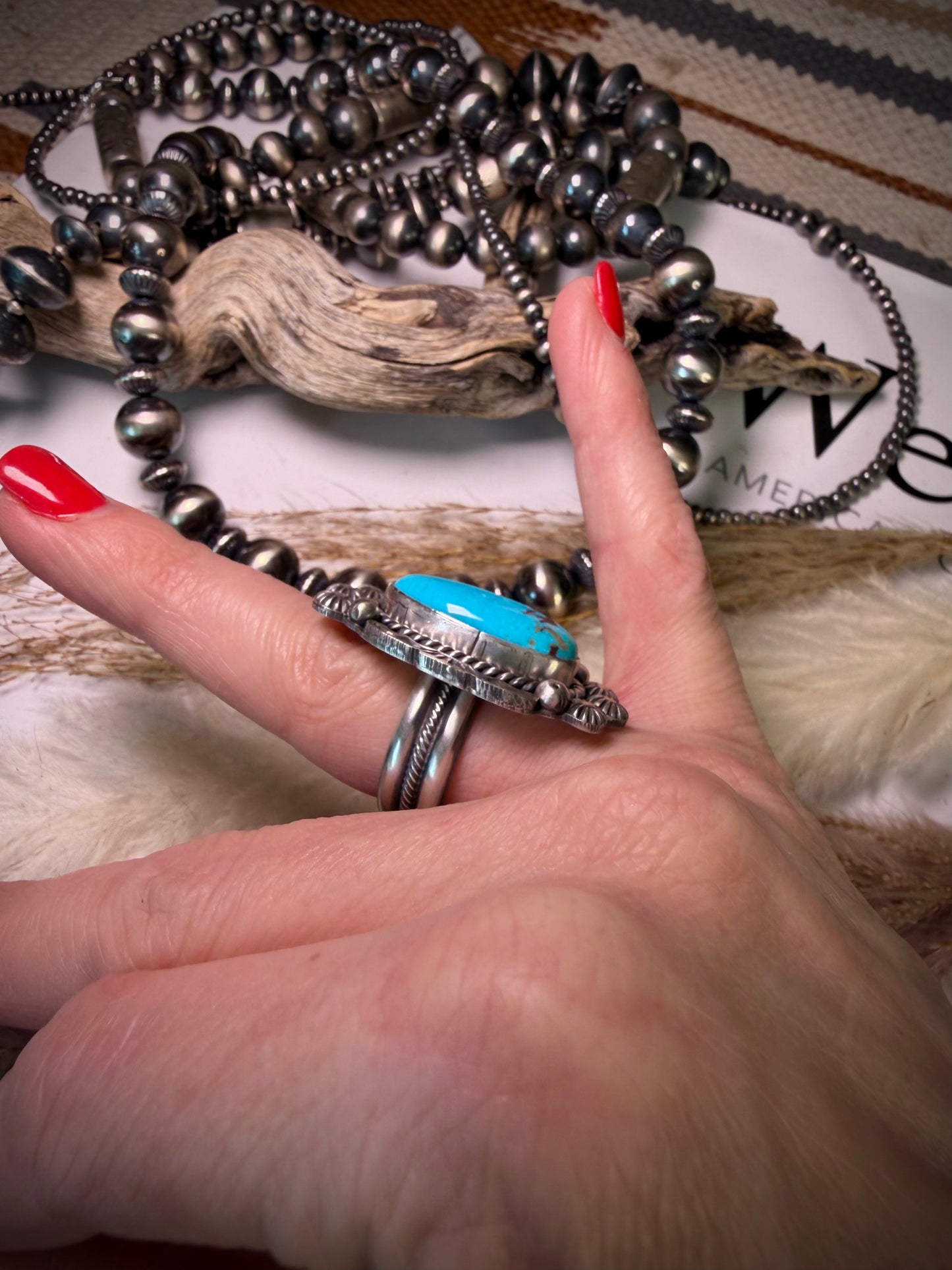 Bright Blue Michael Calladitto Ring