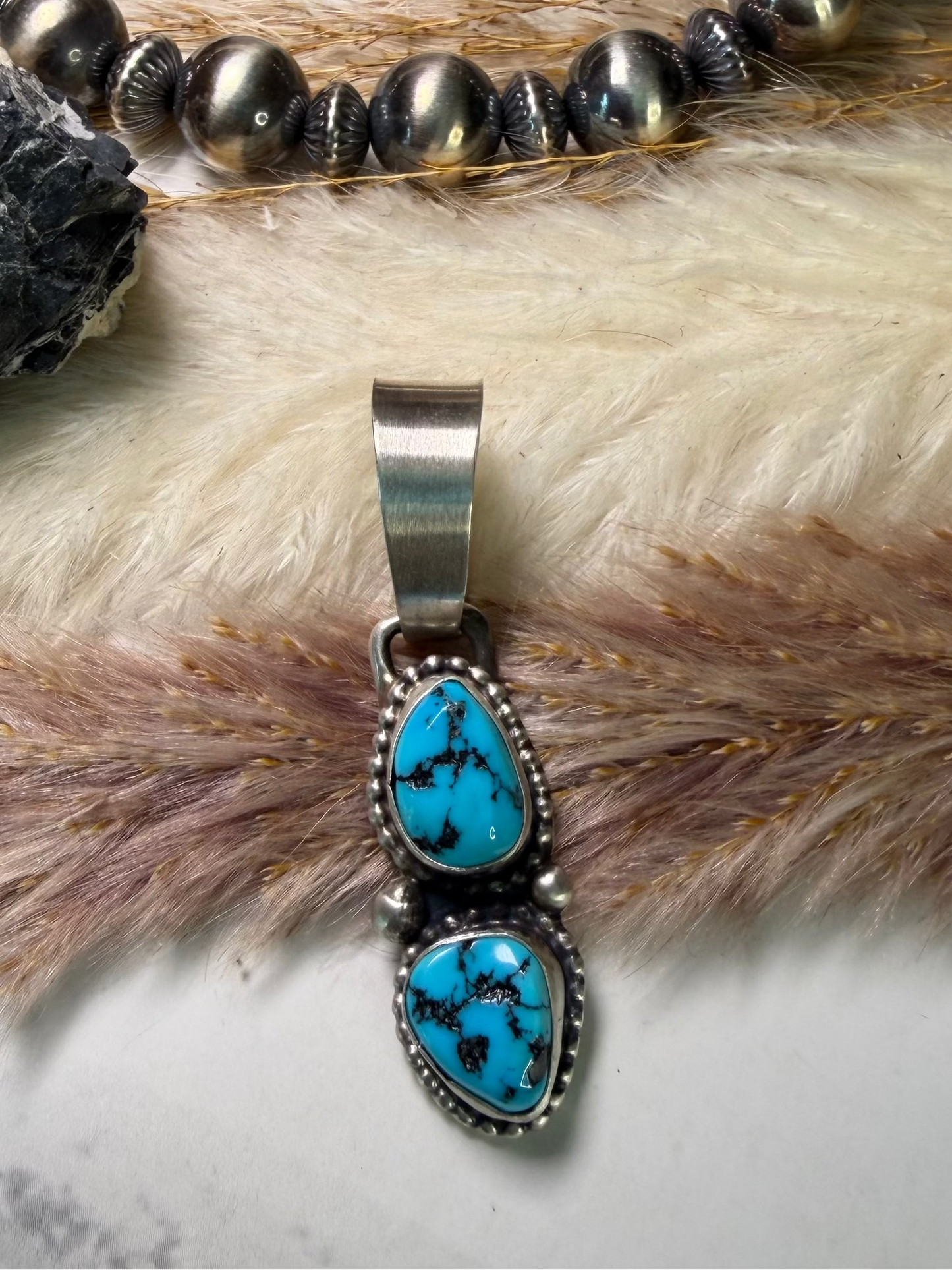 Bobby Johnson Sleeping Beauty Turquoise Pendant