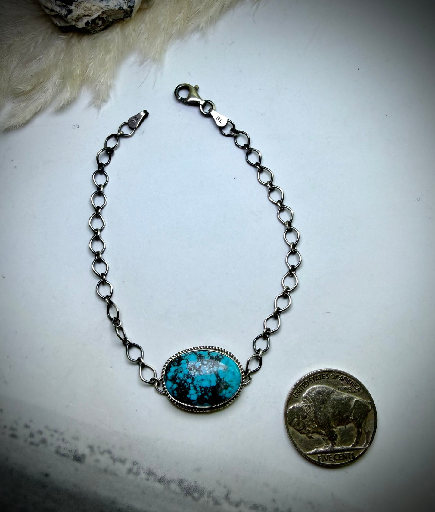 Blue Horizon Turquoise Link Bracelet