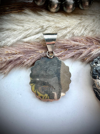 Pink Mother of Pearl Cluster Pendant