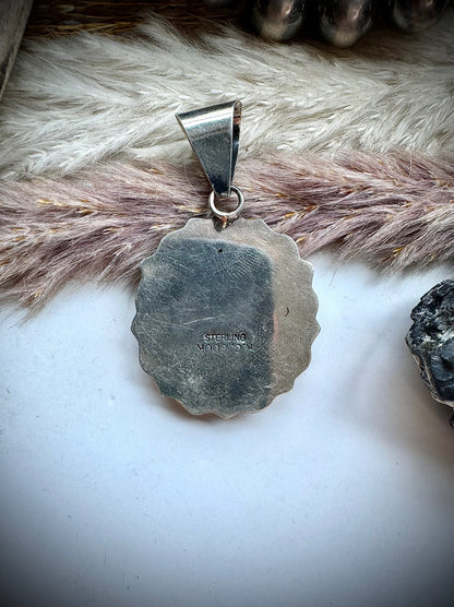 Black Onyx Teardrop Cluster Pendant