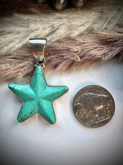 Turquoise Star Pendant