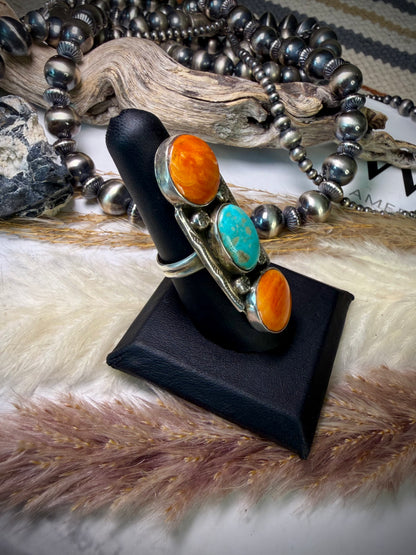Priscilla Reeder Turquoise & Spiny Ring