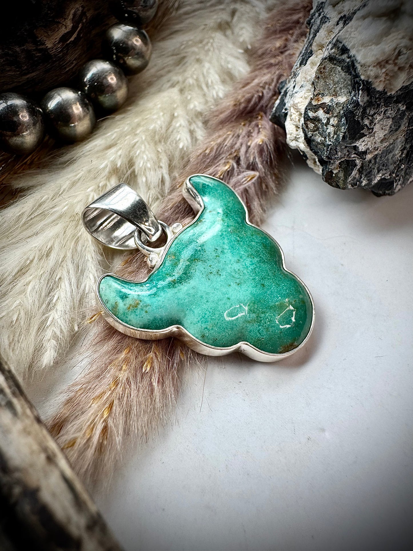 Turquoise Bull Pendant