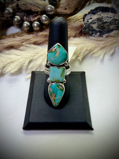 Three Stone Sonoran Ring Size 8