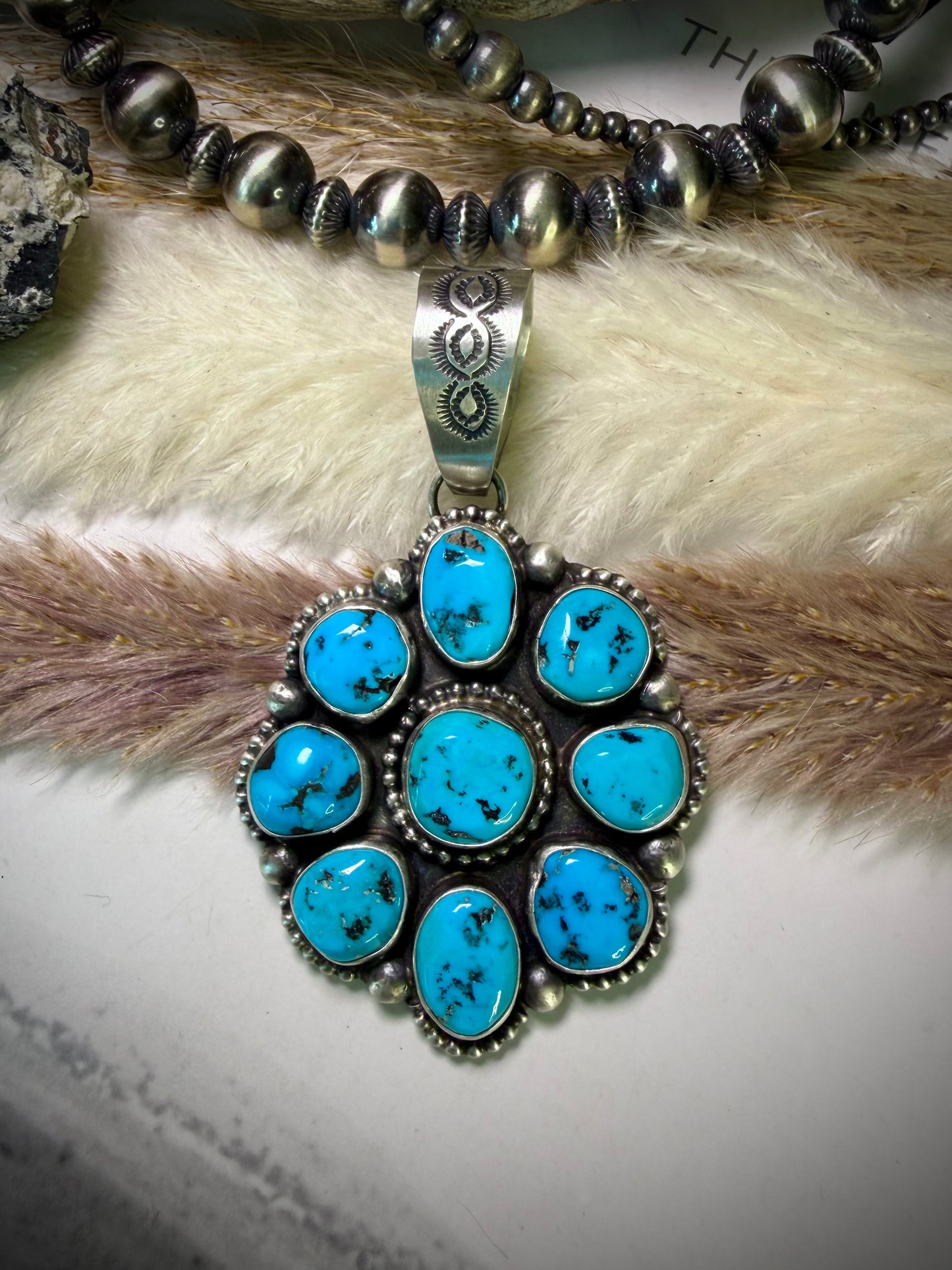 Bob Becenti Sleeping Beauty Pendant