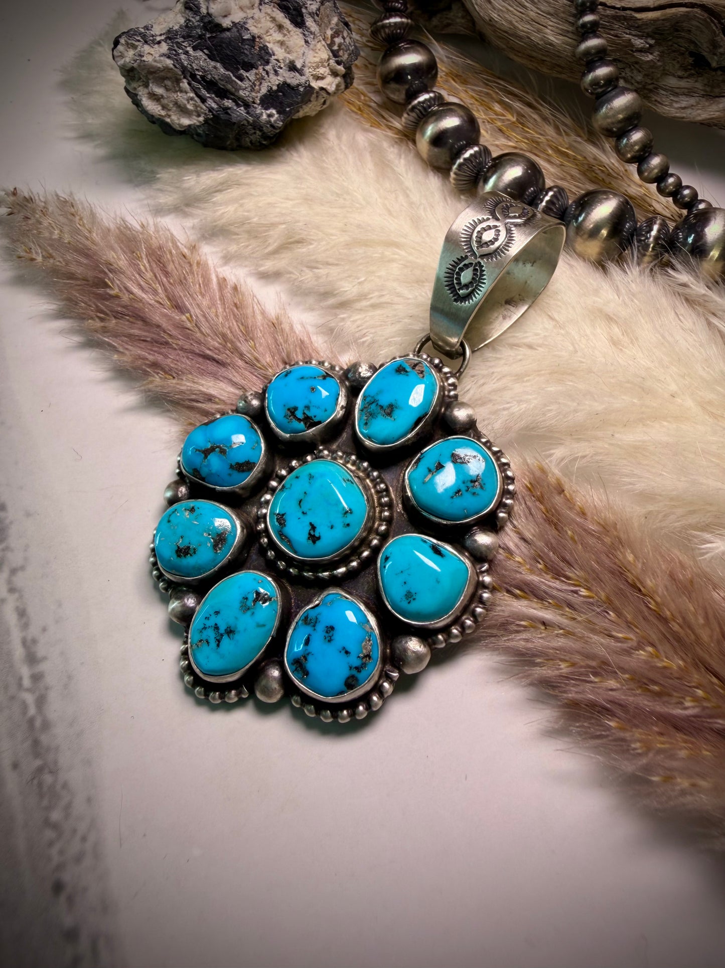 Bob Becenti Sleeping Beauty Pendant