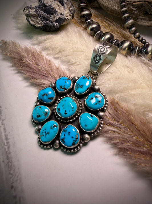 Bob Becenti Sleeping Beauty Pendant