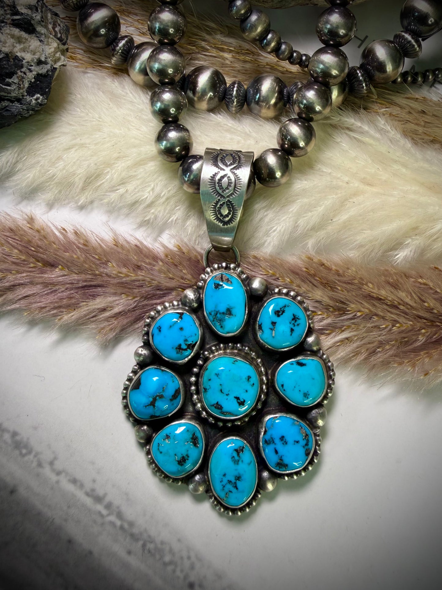 Bob Becenti Sleeping Beauty Pendant