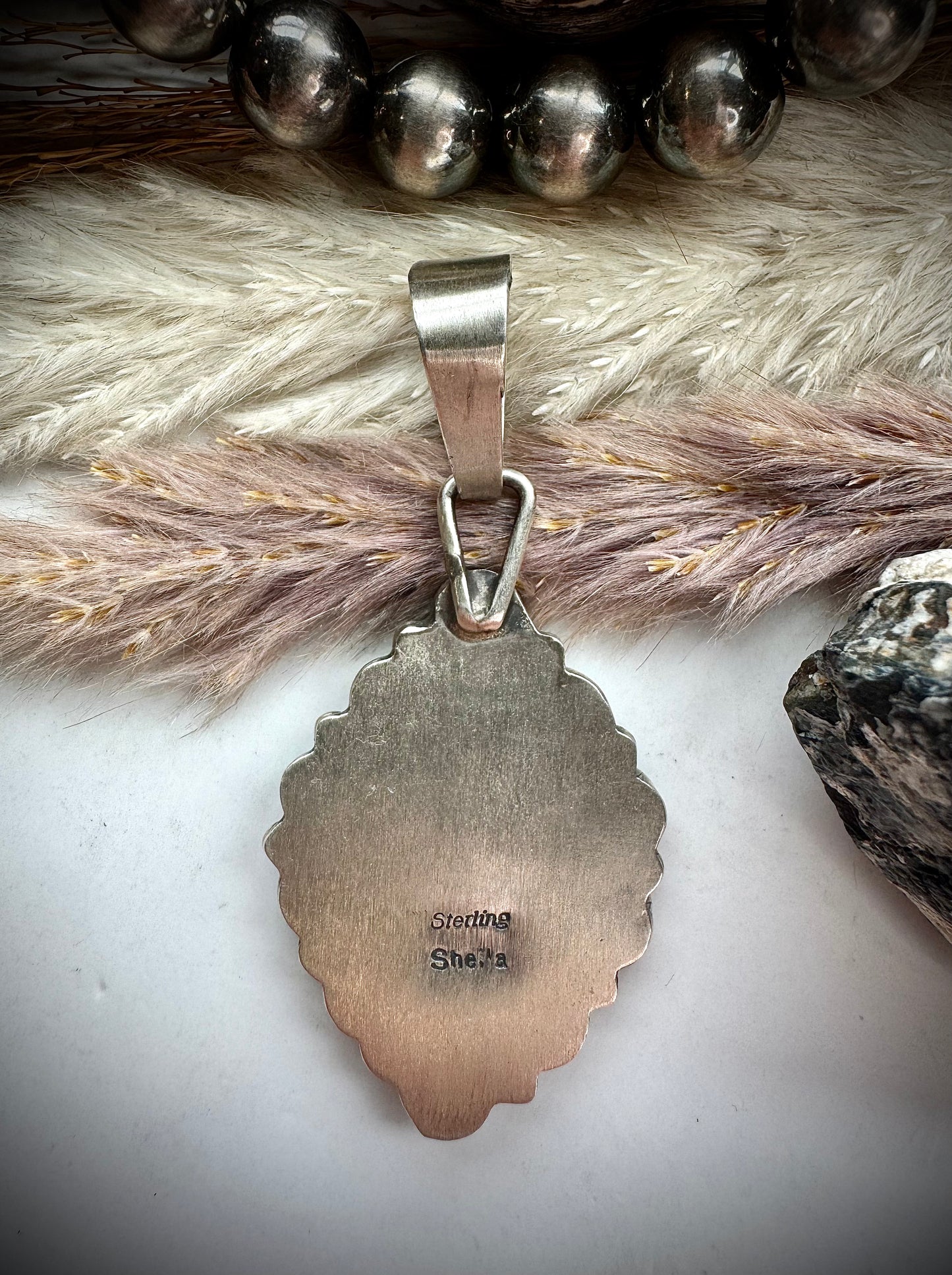Shelia Becenti Mine #8 Turquoise Pendant