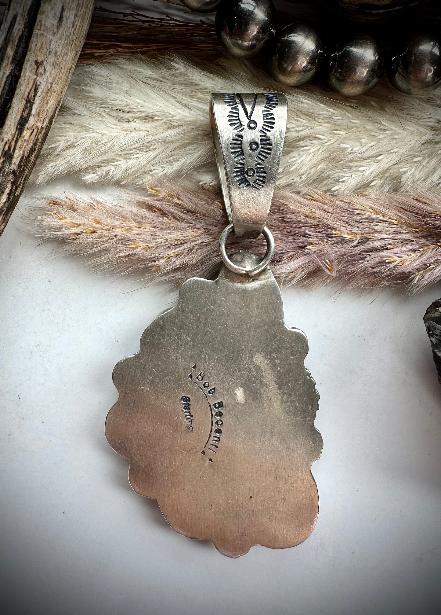 Megan's Vaulted Palomino Cluster Pendant