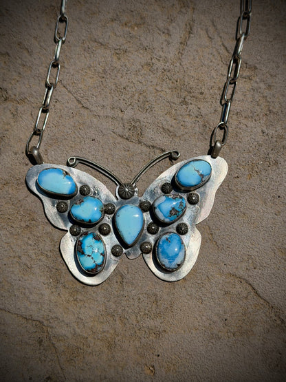 Golden Hills Butterfly Necklace