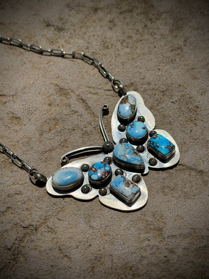 Golden Hills Butterfly Necklace
