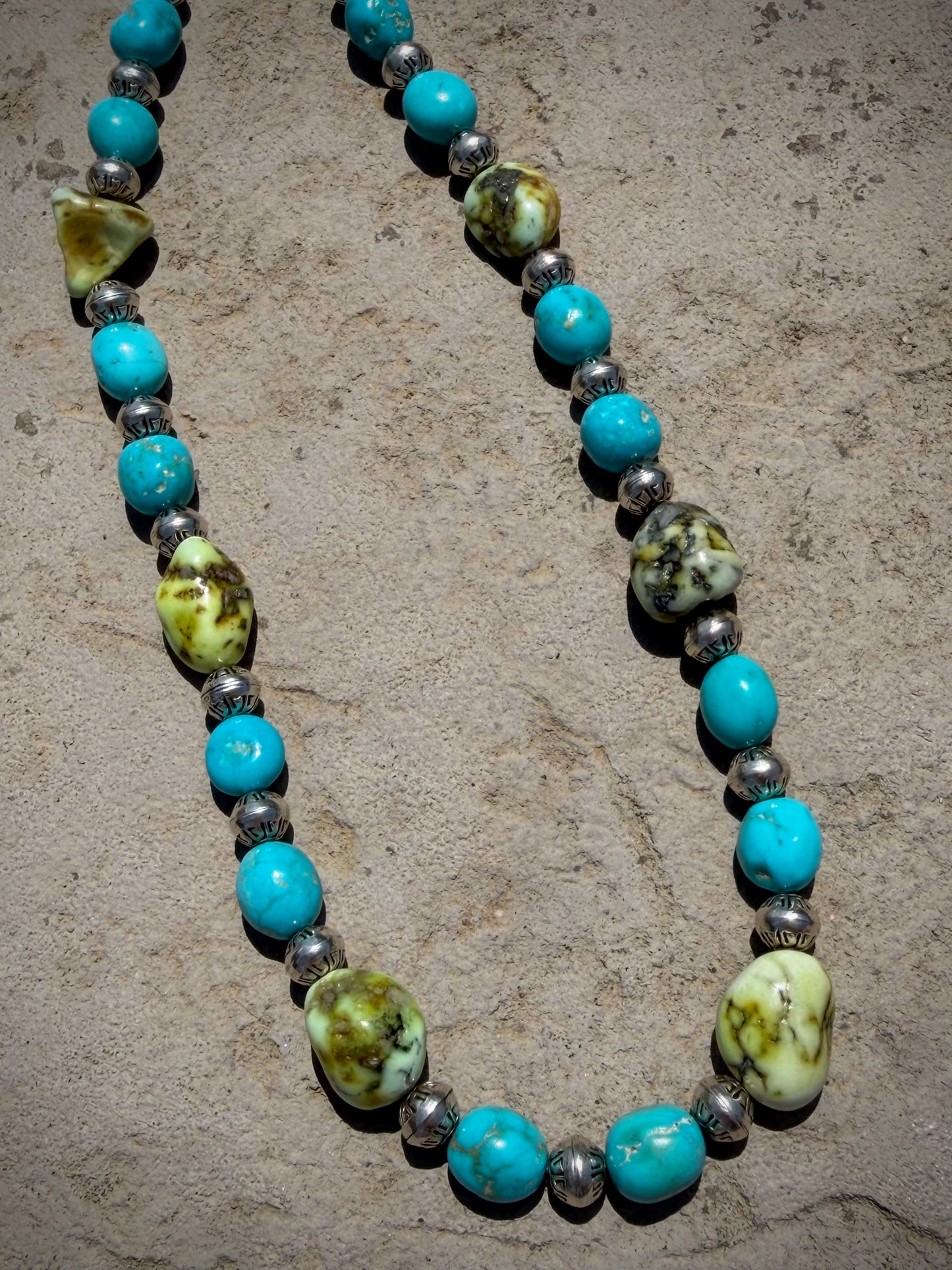 Palomino Rocks Necklace 19"