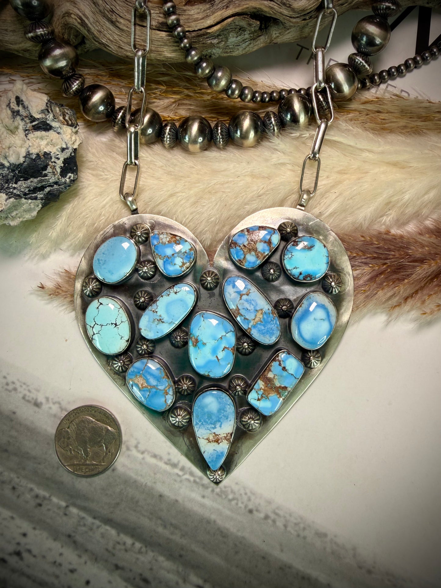 Megan's Golden Hills Heart Necklace