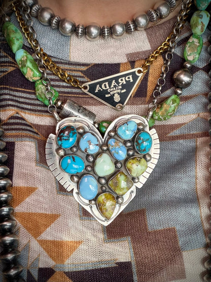 Megan's Multi-Stone Heart Necklace